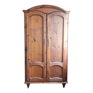 Handmade Solid Oak Armoir Wardrobe For Sale