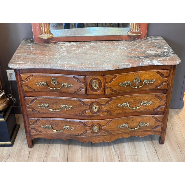 18th Century Continental Commode With a Marble Top For Sale - Image 4 of 13