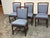 Contemporary Orlando Diaz-Azcuy for McGuire Furniture Target Back Upholstered Chairs, Set of Four For Sale - Image 3 of 12