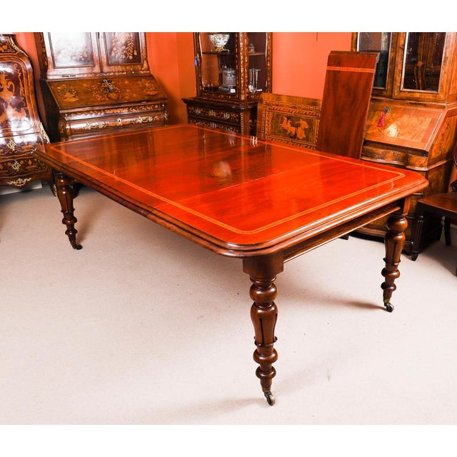 Wood Antique William IV Flame Mahogany Extending Dining Table, 1800s For Sale - Image 7 of 18