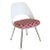 This Eero Saarinen for Knoll plastic-back side chair was reupholstered in a very-fun pink dot fabric. We offer this at a...