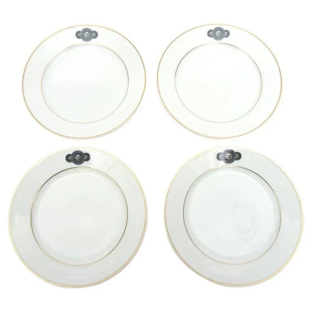 Vintage Fornasetti Rosenthal Porcelain Medusa Dessert and Salad Plates- Set of 4 For Sale - Image 9 of 9