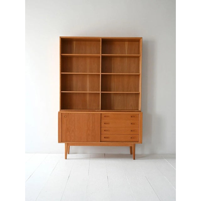 Vintage Scandinavian Oak Bookcase, 1960s For Sale - Image 10 of 10