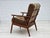 Brown Vintage Danish Lounge Chair in Teak and Wool, 1960s For Sale - Image 8 of 17