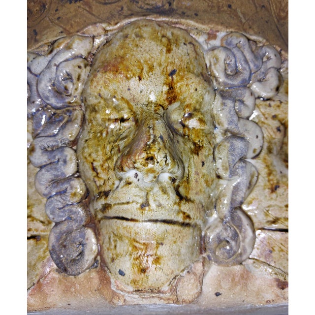 Contemporary George Gilbert Sculpture Ceramic Pottery Gothic Faces Large Accent Bowl For Sale - Image 12 of 17