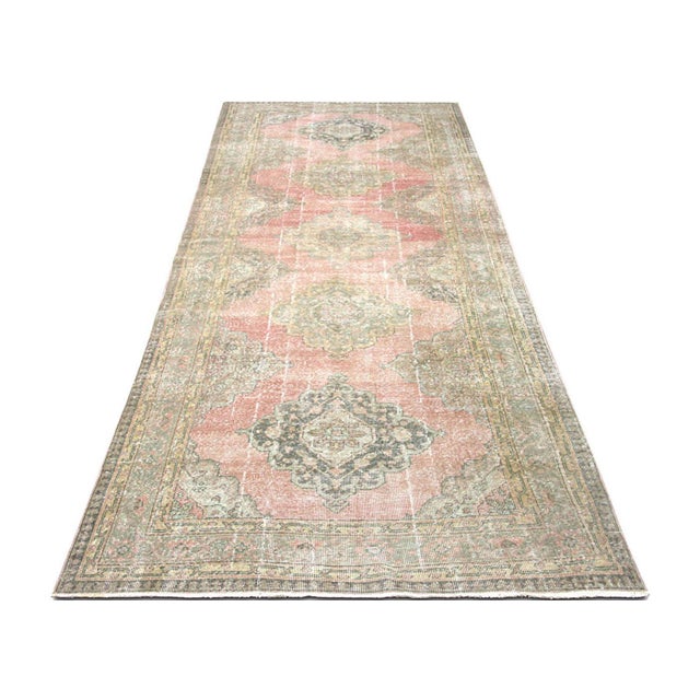 1960s 1960s Turkish Oushak Rug For Sale - Image 5 of 6