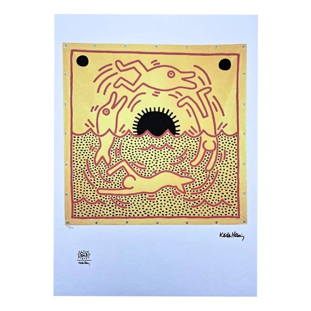 After Keith Haring, Dolphins, Print For Sale