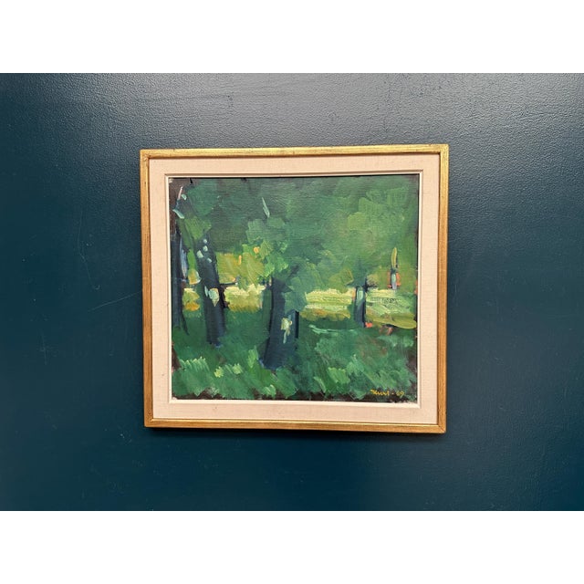 Kurt Rubank, Forest Grove, 1969, Oil Painting on Canvas, Framed For Sale - Image 13 of 18