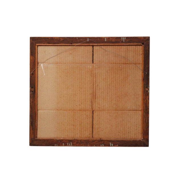 Rectangular Oak Wall Mirror For Sale - Image 4 of 4