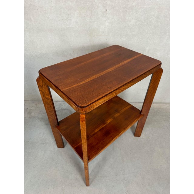 Art Deco Side Table in Oak, 1930s For Sale - Image 12 of 12