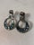 1980s Vintage Abalone Sterling Door Knocker Earrings - A Pair For Sale - Image 5 of 7
