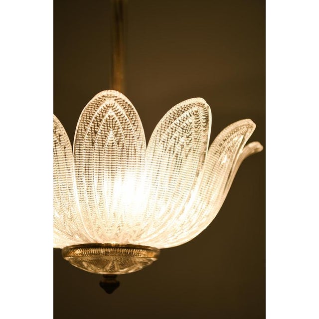 Hanging Lamp in Brass and Glass by Carl Fagerlund, 1960s For Sale - Image 10 of 11