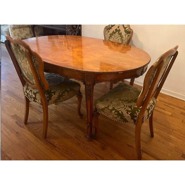 Traditional Vintage Dining Set - Includes 4 Chairs For Sale - Image 3 of 7