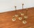 Mid-Century Brass Slim Candleholders, 1960s, Set of 6 For Sale - Image 9 of 18