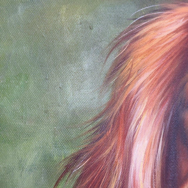 David Coalburn Original Oil Painting Golden Retriever Portrait “Eyes of Christy” For Sale - Image 11 of 12