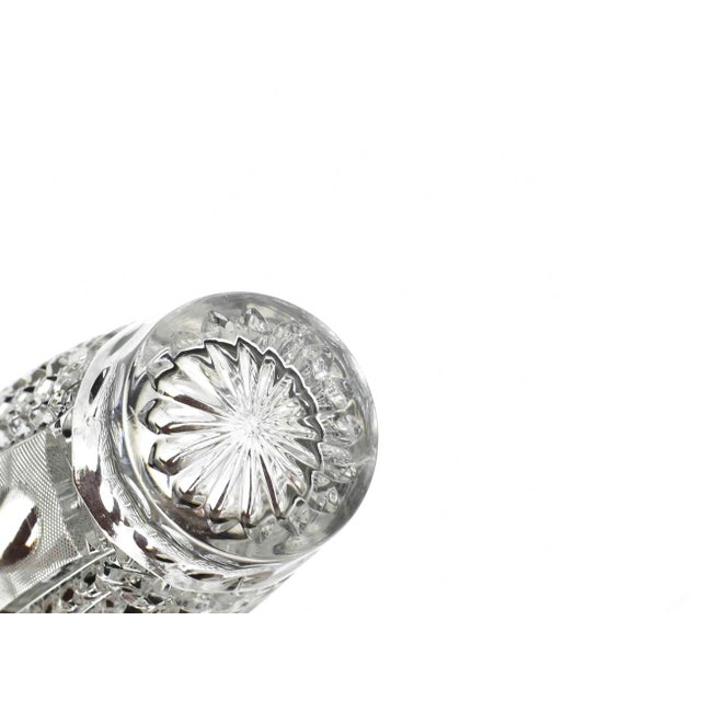 Late 20th Century Bohemian Queen Lace Crystal Cut Bud Vase For Sale - Image 6 of 7