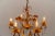 Gold Floral 6-Light Ceiling Lamp with Crystal Drops from Hans Kögl, Germany, 1970s For Sale - Image 8 of 9