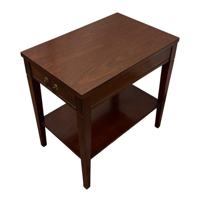 Mersman Vintage Mersman Federal Style Mahogany Side Table For Sale - Image 4 of 11