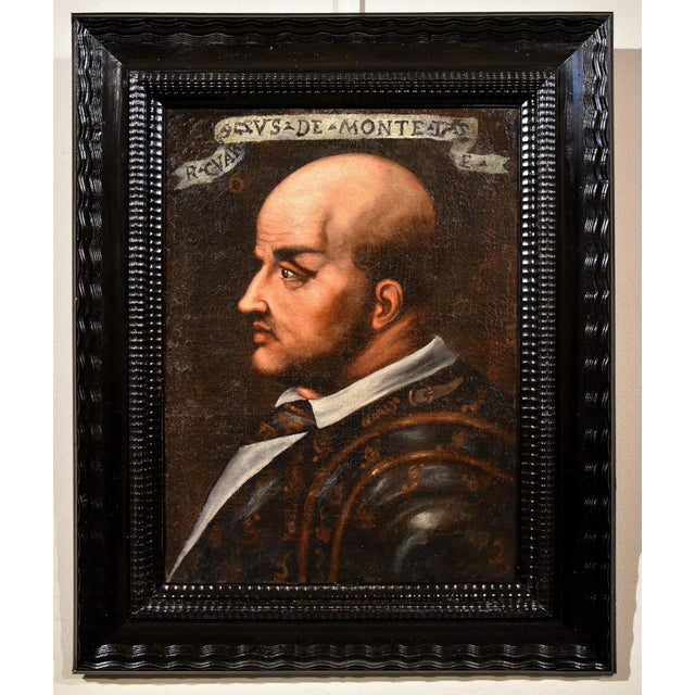 Tuscan Artist, Portrait of Soldier Niccolò Orsini, 1580, Oil on Canvas For Sale - Image 14 of 14