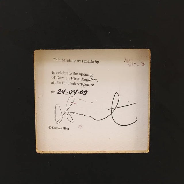 2000 - 2009 Damien Hirst, Butterfly Spin Painting, 2009, Acrylic & Gold Leaf For Sale - Image 5 of 7