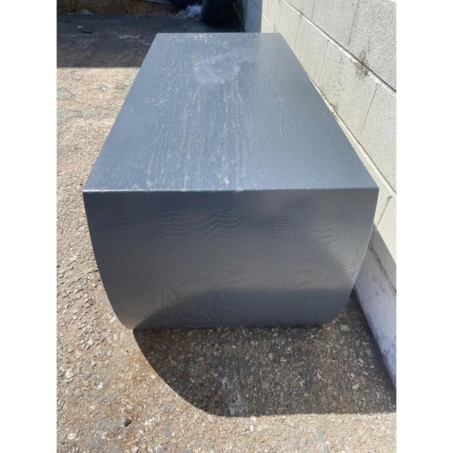 2000 - 2009 Solid Wood Coffee Table Arched Waterfall Ming Style Bohemian Chinoiserie For Sale - Image 5 of 10