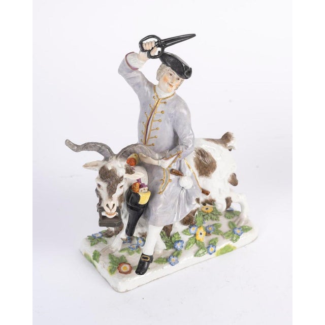 White Antique German Porcelain Sculpture, 1800s For Sale - Image 8 of 10