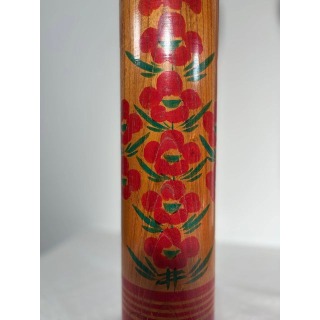 20th Century Traditional Monumental Kokeshi Dolls, Tōhoku, Japan, Set of 3 For Sale - Image 14 of 18