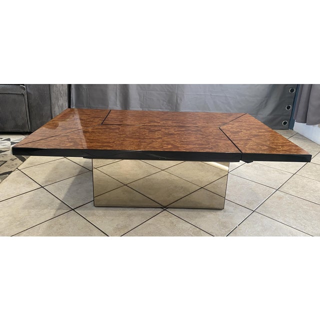 Vintage Elm Burl Coffee Table by Paul Michel for Roche Bobois, 1980s For Sale - Image 10 of 18