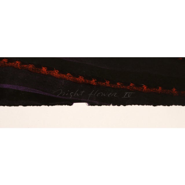 Late 20th Century Late 20th Century Night Flower Iv, Surrealist Screenprint For Sale - Image 5 of 6