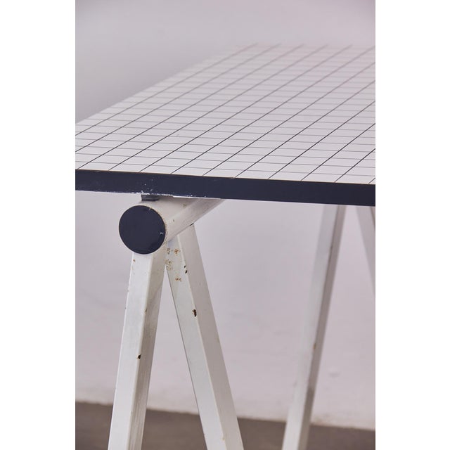 Metal Postmodern Rodney Kinsman Desk from Bieffeplast, 1980s For Sale - Image 7 of 14