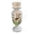 Antique Victorian Bristol Opaline Vase With Hand Painted Heron 7” For Sale