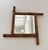 Beautiful antique wall mirror, with a nicely shaped real bamboo frame. Nice facet cut mirror glass which shows some age...