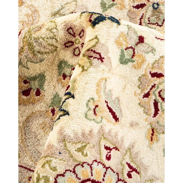 Textile Mogul, One-of-a-Kind Hand-Knotted Area Rug in Ivory, 9' 2" x 11' 10" For Sale - Image 7 of 8