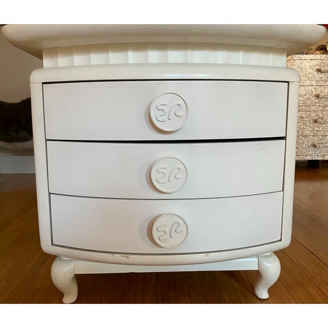 Wood 1950s Two (2) Mid-Century Miami Beach Hotel Nightstands From the Famous Eden Roc Hotel For Sale - Image 7 of 12