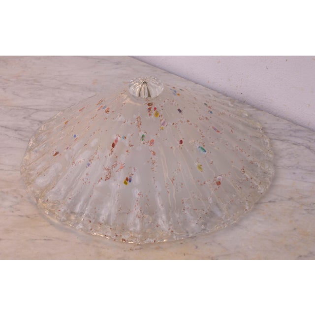 Italian Multicolor Rainbow Murano Glass With Murrine Ceiling Light, 1970s For Sale - Image 3 of 12