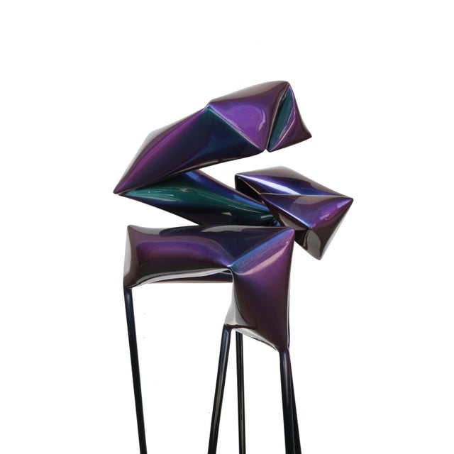 Floor Sculpture by Artist Willi Siber For Sale - Image 11 of 18