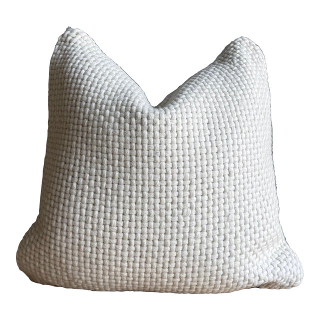 Amari Wool Pillow - Off White For Sale