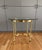 Labarge Vintage French Style Brass and Glass Side Table For Sale - Image 4 of 9