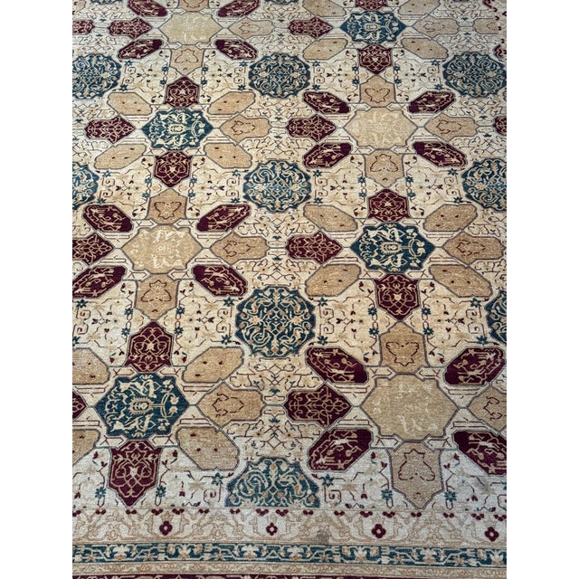 Vintage Lahore Wool Rug For Sale - Image 4 of 8