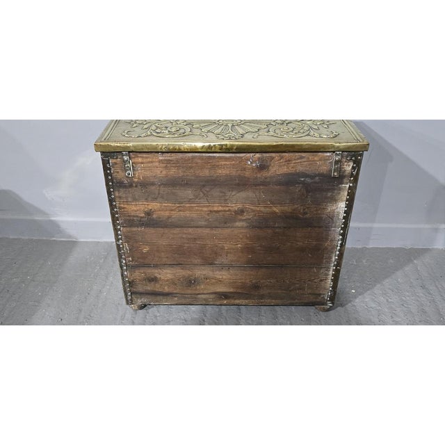 Victorian Bras Log Bin, 1880 For Sale - Image 9 of 12