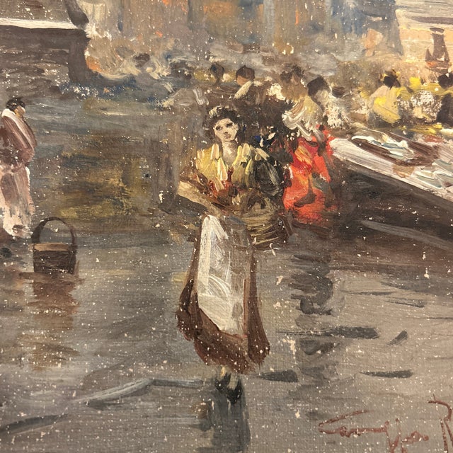 Lovely street scene by Italian artist Giuseppe Risoli
