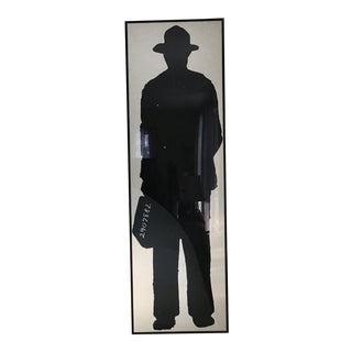 20th Century Poster Print Man With a Briefcase Jonathan Borofsky 6 Ft For Sale
