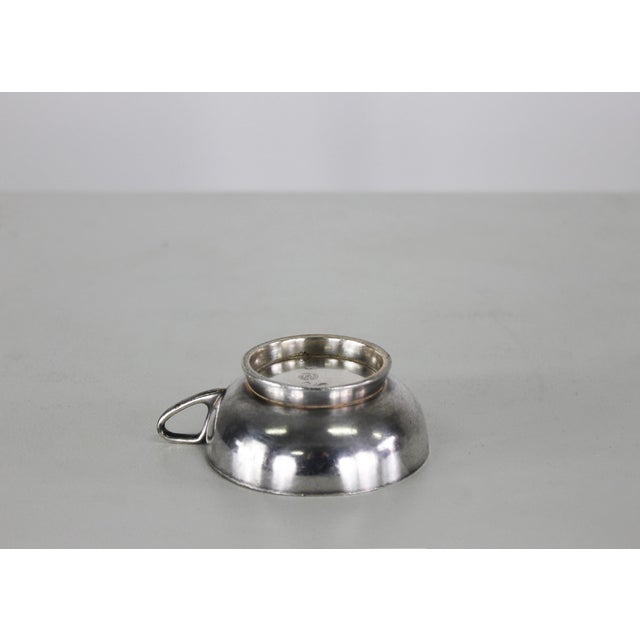 Cups in Silver Alpacca by Gio Ponti for Fratelli Calderoni, 1950s, Set of 6 For Sale - Image 7 of 9