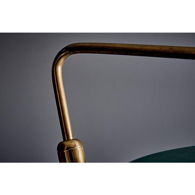 Floor Lamp with White Marble Base in the style of Stilnovo, Italy, 1950s For Sale - Image 9 of 17