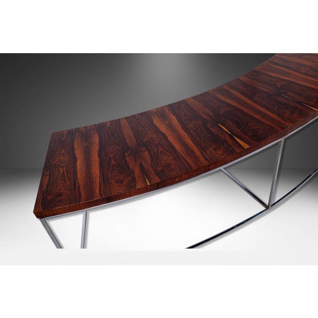 1970s Milo Baughman Thayer Coggin Curved Sofa Console Table Bench For Sale - Image 11 of 11