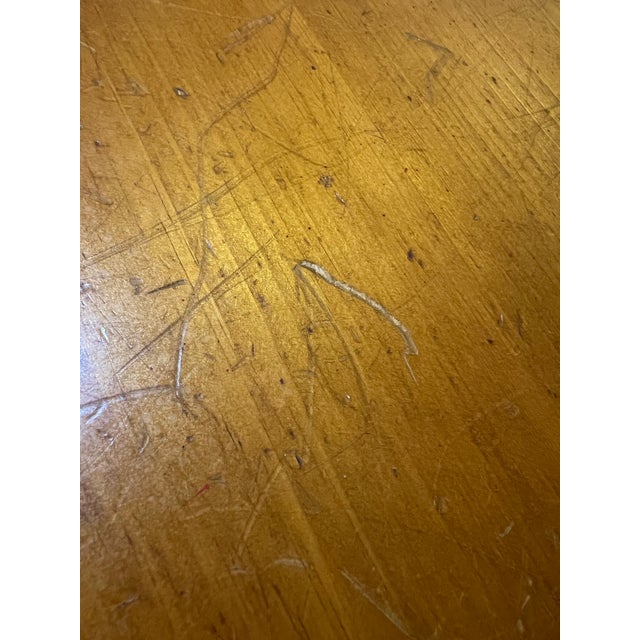 Chestnut Vintage 1991 Solid Pine Farmhouse Coffee Table For Sale - Image 8 of 9