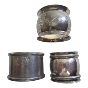 Vintage Napkin Rings, S/3