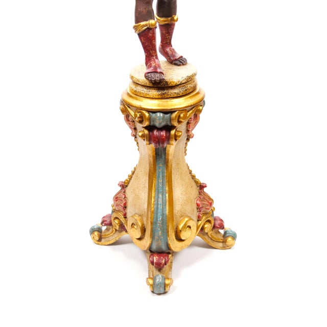 Italian Figural Standing Candelabra Floor Lamp, Early 20th Century For Sale - Image 11 of 18