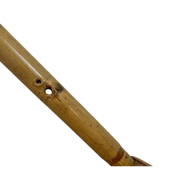 French Rattan Bamboo Wall Shelf, 1960s For Sale - Image 9 of 14