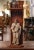 Mid 18th Century 18th Century French Polychrome Carved Moses Sculpture in Gothic Oak Shrine For Sale - Image 5 of 12